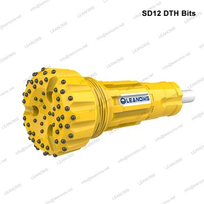 Broca para perforación de pozos de agua con martillo neumático DTH de 12"